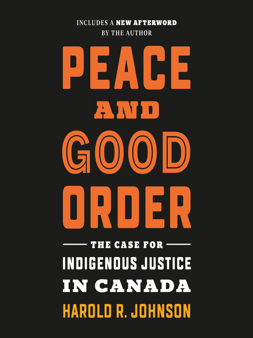Title details for Peace and Good Order by Harold R. Johnson - Wait list